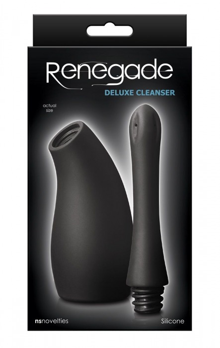 Черный анальный душ Renegade Deluxe Cleanser - NS Novelties - купить с доставкой в Москве