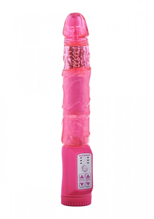 Розовый вибратор PLOWBOY ROTATING VIBRATOR - 22 см. - Toy Joy