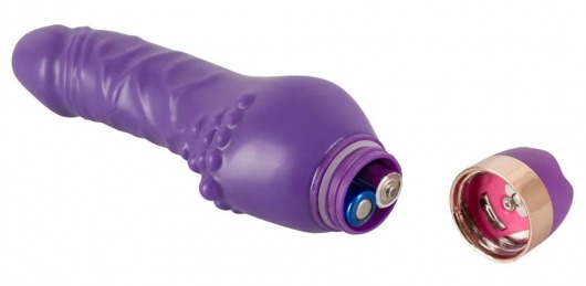 Фиолетовый вибратор Minivibrator с шипиками - 16 см. - Orion