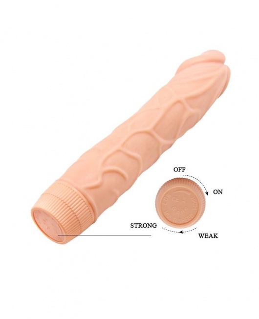 Телесный вибратор-реалистик Barbara - 22,5 см. - Baile