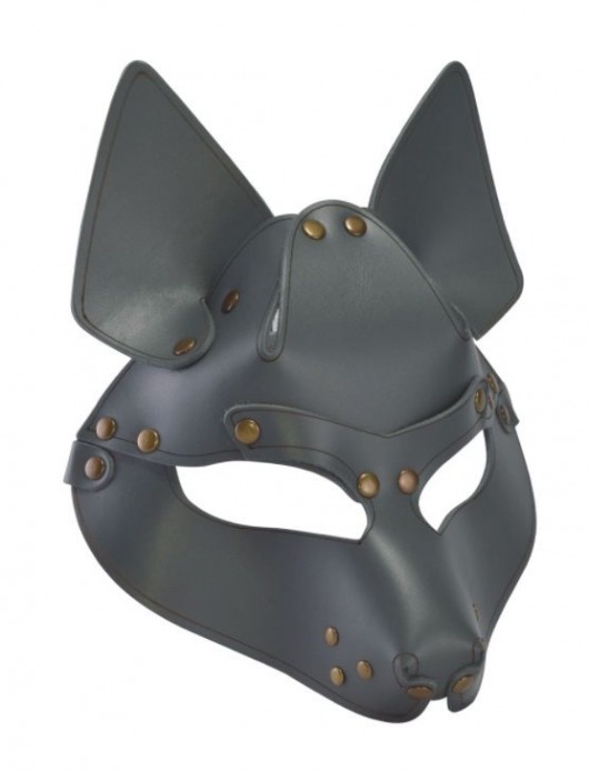 Серая маска Wolf с клепками - Sitabella - купить с доставкой в Москве