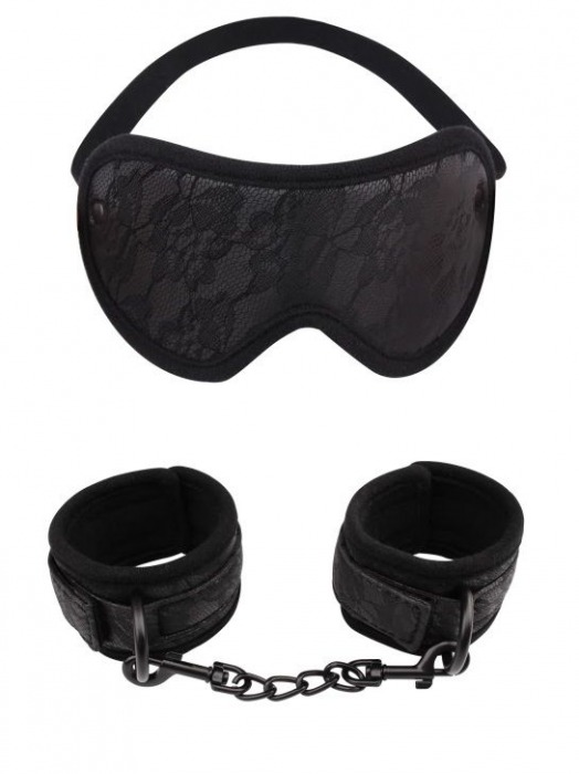 Черный эротический набор Temptation Bondage Kit - Chisa - купить с доставкой в Москве