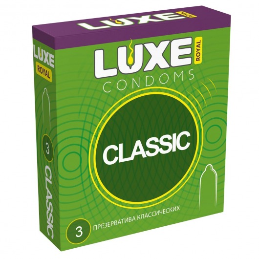 Гладкие презервативы LUXE Royal Classic - 3 шт. - Luxe - купить с доставкой в Москве