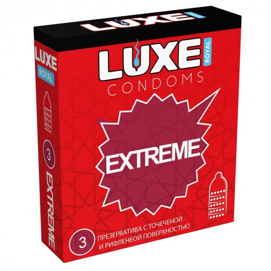 Текстурированные презервативы LUXE Royal Extreme - 3 шт. - Luxe - купить с доставкой в Москве
