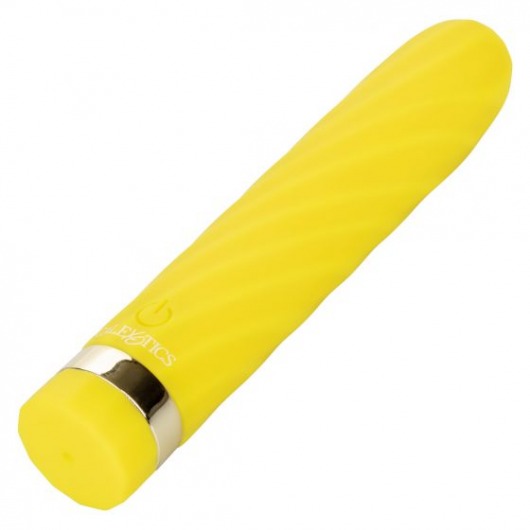 Желтая перезаряжаемая вибропуля Slay #SeduceMe - 12 см. - California Exotic Novelties