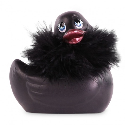 Черный вибратор-уточка I Rub My Duckie 2.0 Paris - Big Teaze Toys - купить с доставкой в Москве