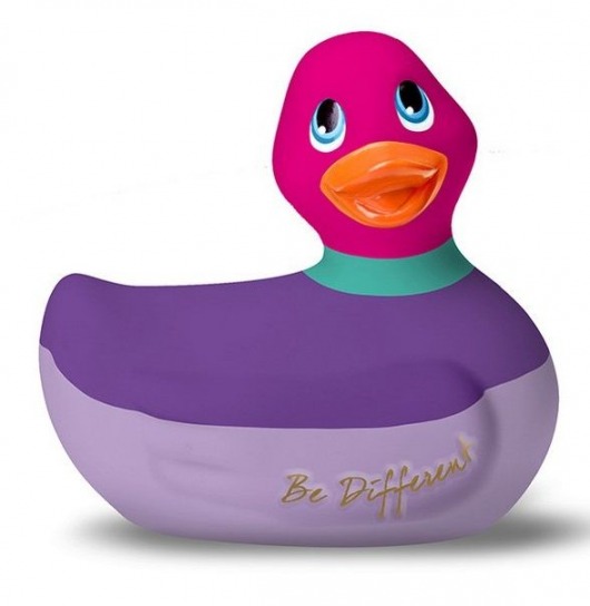 Фиолетово-розовый вибратор-уточка I Rub My Duckie 2.0 Colors - Big Teaze Toys - купить с доставкой в Москве