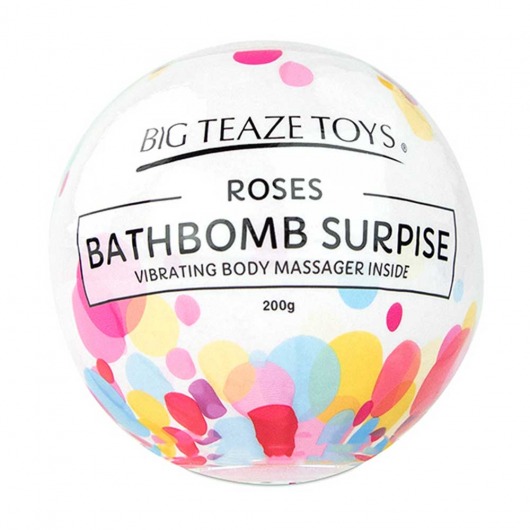 Бомбочка для ванны Bath Bomb Surprise Rose + вибропуля -  - Магазин феромонов в Москве