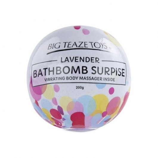 Бомбочка для ванны Bath Bomb Surprise Lavander + вибропуля -  - Магазин феромонов в Москве