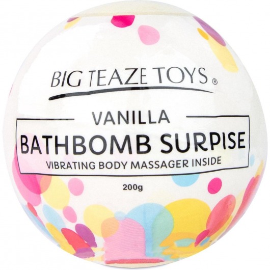 Бомбочка для ванны Bath Bomb Surprise Vanilla + вибропуля -  - Магазин феромонов в Москве