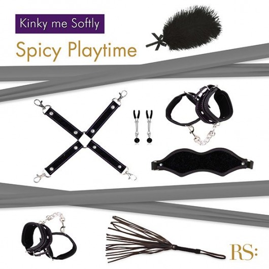 БДСМ-набор в черном цвете Kinky Me Softly - Rianne S - купить с доставкой в Москве