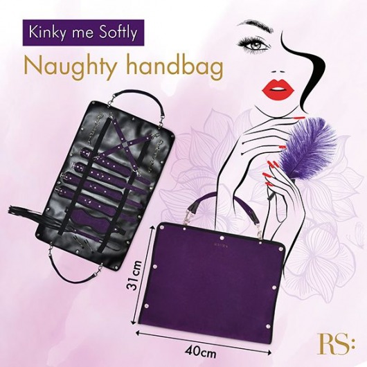 БДСМ-набор в фиолетовом цвете Kinky Me Softly - Rianne S - купить с доставкой в Москве