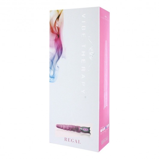 Розовый вибратор Regal с клиторальным отростком - 26,5 см. - Vibe Therapy