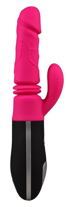 Ярко-розовый вибростимулятор-кролик для зоны G Pink Punch - 28,1 см. - Aisnn