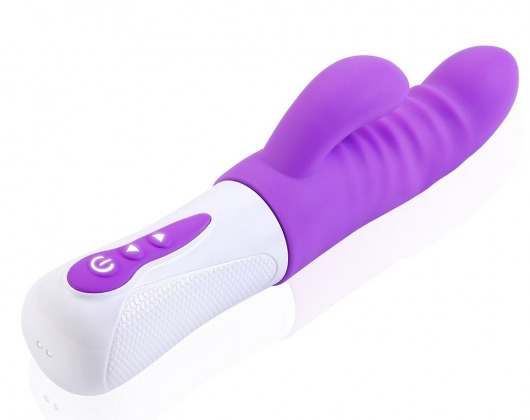 Фиолетовый вибростимулятор Purple Punch - 24 см. - Aisnn