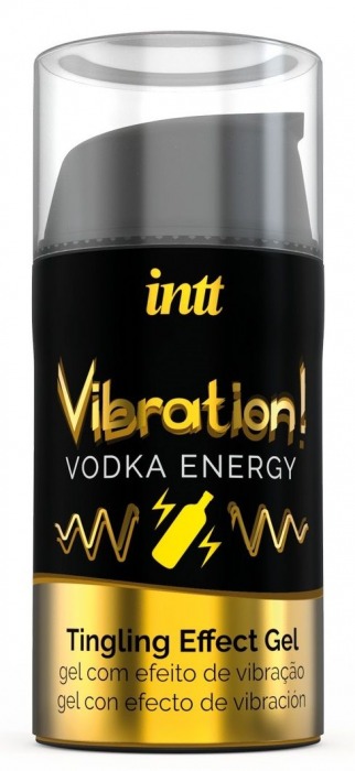 Жидкий интимный гель с эффектом вибрации Vibration! Vodka Energy - 15 мл. - INTT - купить с доставкой в Москве
