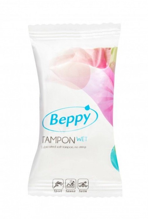 Нежно-розовые тампоны-губки Beppy Tampon Wet - 2 шт. - Beppy - купить с доставкой в Москве