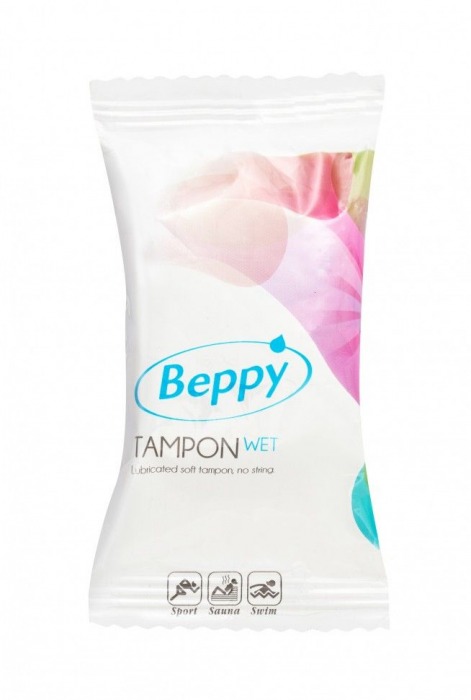 Нежно-розовые тампоны-губки Beppy Tampon Wet - 8 шт. - Beppy - купить с доставкой в Москве
