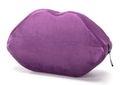 Фиолетовая микрофибровая подушка для любви Kiss Wedge - Liberator - купить с доставкой в Москве
