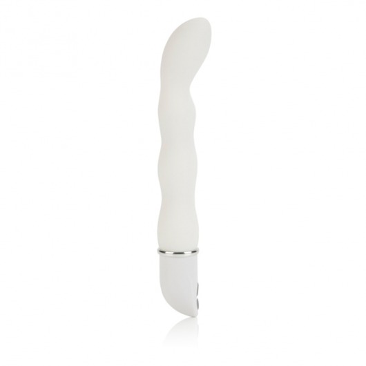 Белый вибратор Lia Magic из силикона - 21 см. - California Exotic Novelties