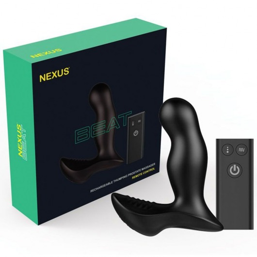 Черный вибромассажер простаты NEXUS Beat - 12 см. - Nexus Range - в Москве купить с доставкой