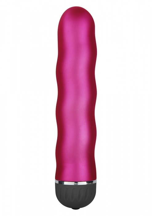 Ярко-розовый гладкий вибратор Mega Power Gyrating - 20 см. - Toy Joy