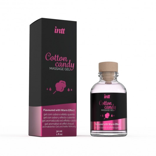 Массажный гель с согревающим эффектом Cotton Candy - 30 мл. - INTT - купить с доставкой в Москве