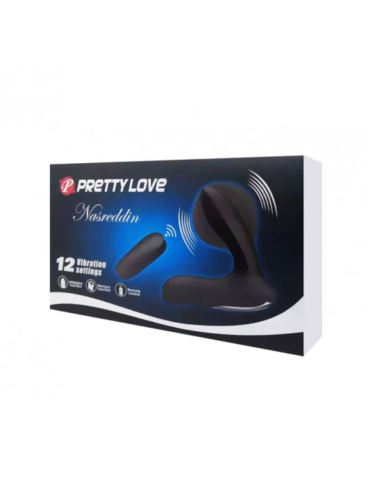Массажер простаты Nasreddin с функцией расширения и пультом ДУ - 13,5 см. - Baile - в Москве купить с доставкой