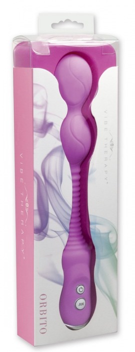Фиолетовый силиконовый вибратор VIBE THERAPY ORBITO - 15 см. - Vibe Therapy