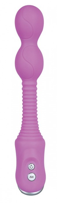 Фиолетовый силиконовый вибратор VIBE THERAPY ORBITO - 15 см. - Vibe Therapy