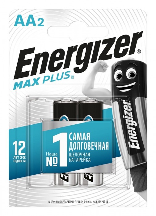 Батарейки Energizer MAX PLUS LR6/E91 AA 1.5V - 2 шт. - Energizer - купить с доставкой в Москве