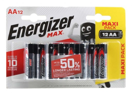 Батарейки Energizer MAX AA/LR6 1.5V - 12 шт. - Energizer - купить с доставкой в Москве