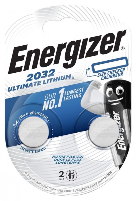 Батарейки Energizer Lithium CR2032 3V (таблетка) - 2 шт. - Energizer - купить с доставкой в Москве