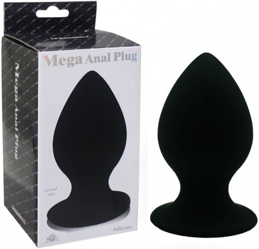 Черный виброплаг с выносным пультом Anal Plug XL - 11,4 см. - Howells