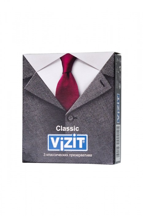 Классические презервативы VIZIT Classic - 3 шт. - VIZIT - купить с доставкой в Москве