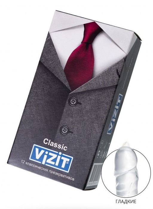 Классические презервативы VIZIT Classic - 12 шт. - VIZIT - купить с доставкой в Москве