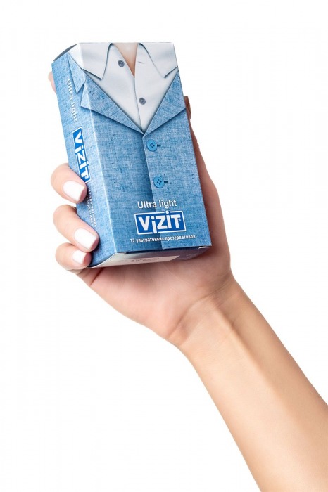 Ультратонкие презервативы VIZIT Ultra light - 12 шт. - VIZIT - купить с доставкой в Москве