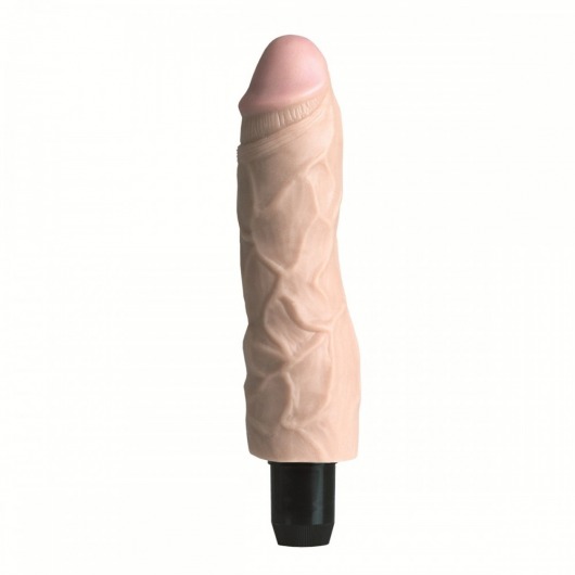 Реалистичный телесный вибратор Ez Bend Stud - 20 см. - California Exotic Novelties