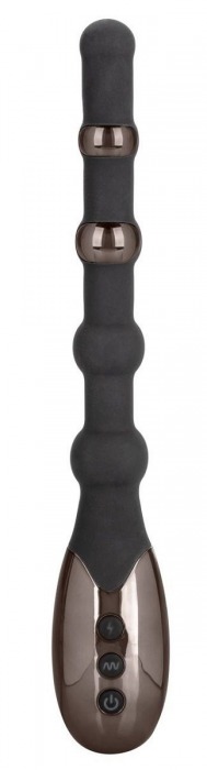 Черный анальный электростимулятор Volt Electro-Beads - 23,5 см. - California Exotic Novelties - купить с доставкой в Москве