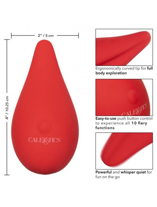 Красный клиторальный вибромассажер Red Hot Flicker - California Exotic Novelties