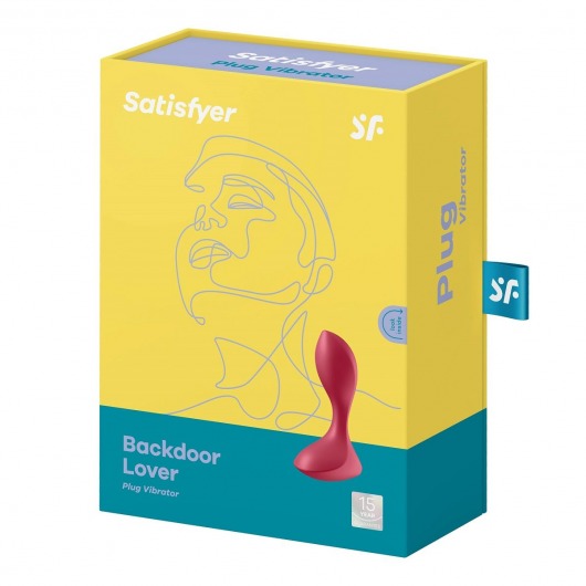 Красный вибромассажёр простаты Satisfyer Backdoor Lover - 14 см. - Satisfyer - в Москве купить с доставкой
