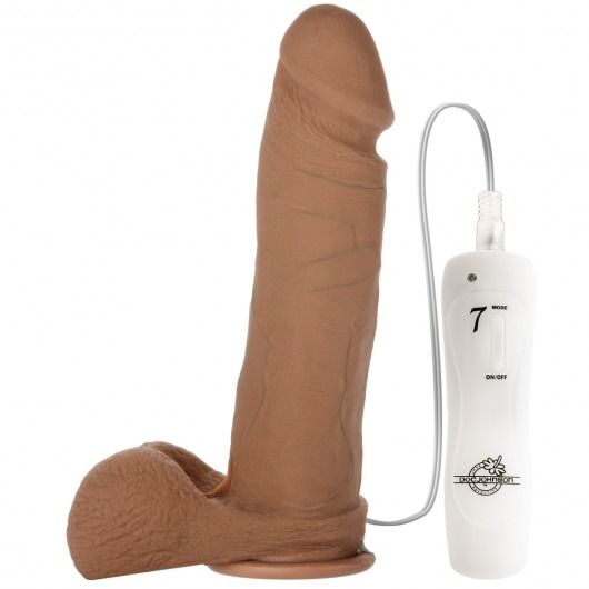 Реалистичный вибратор из Realistic Cock UR3 Brown - 24 см. - Doc Johnson