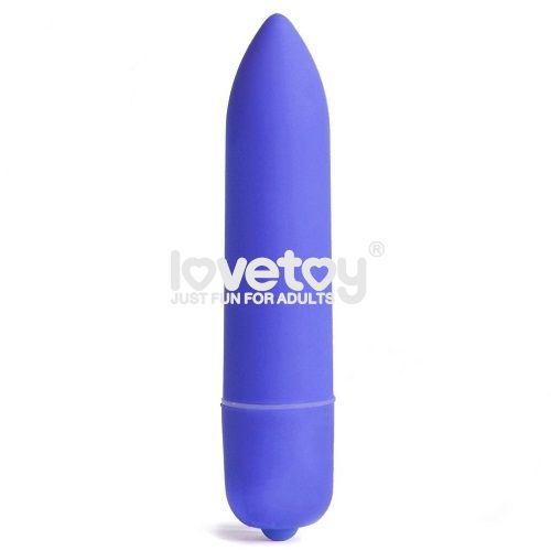 Синяя вибропуля X-Basic Long Bullet 10 speeds - 9 см. - Lovetoy