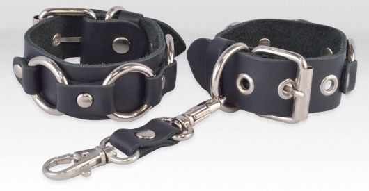 Черные кожаные наручники  Властелин колец - Sitabella - купить с доставкой в Москве