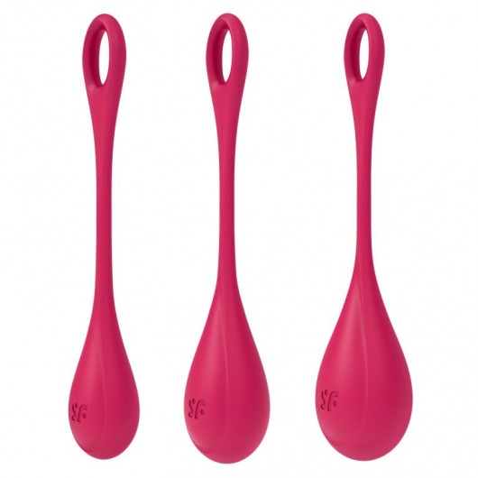 Набор из 3 красных вагинальных шариков Yoni Power 1 - Satisfyer