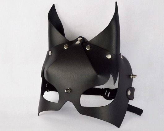 Черная кожаная маска  Черт - Sitabella - купить с доставкой в Москве