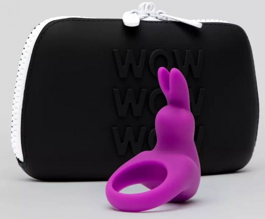 Фиолетовое эрекционное виброкольцо Happy Rabbit Cock Ring Kit - Happy Rabbit - в Москве купить с доставкой