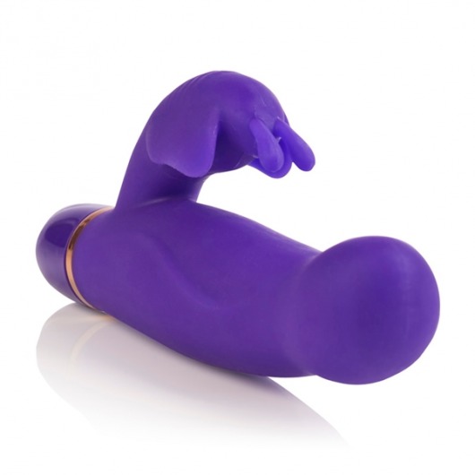 Фиолетовый вибратор с клиторальной бабочкой ENTINCE ELIZABETH - California Exotic Novelties