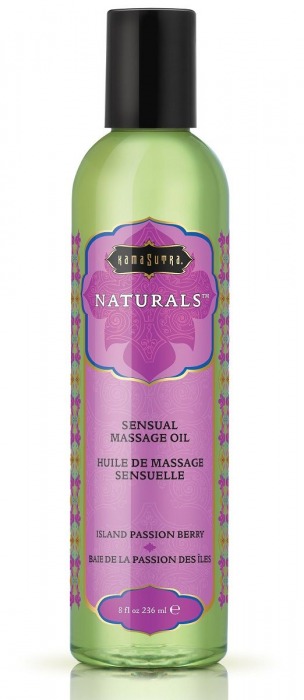 Массажное масло Naturals Island Passion Berry с ароматом тропических фруктов - 236 мл. - Kama Sutra - купить с доставкой в Москве