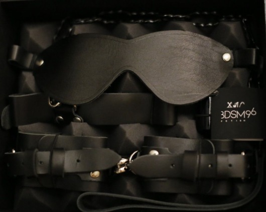 БДСМ-набор в черном цвете  Послушный муж - BDSM96 - купить с доставкой в Москве